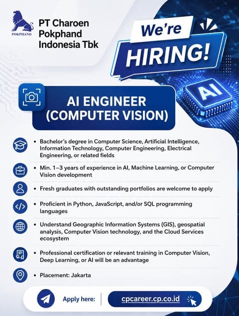 AI Engineer (Computer Vision) - Gambar 1